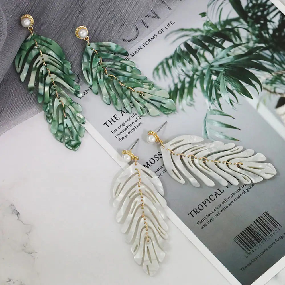 Leaf Dangle Earrings