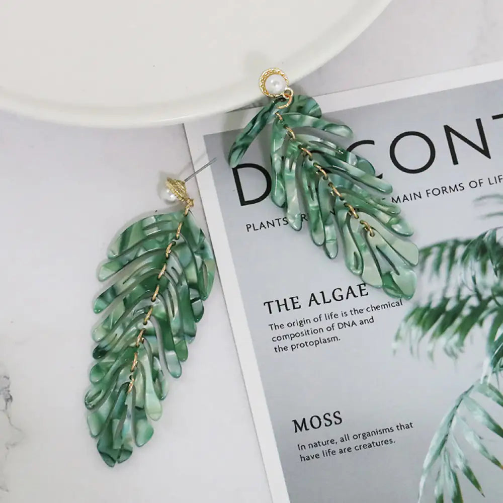 Leaf Dangle Earrings